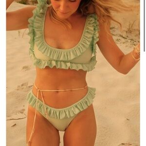 Summer of Spivey frill bikini in surf NEVER WORN!